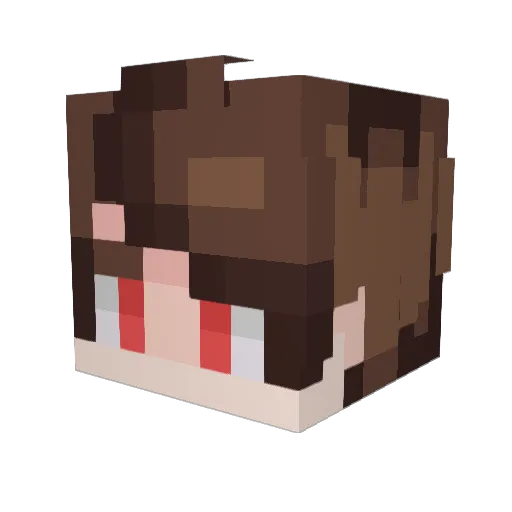 pienimyy Minecraft avatar head, 3D render