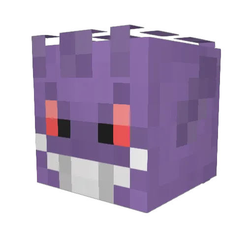 piercejin Minecraft avatar head, 3D render
