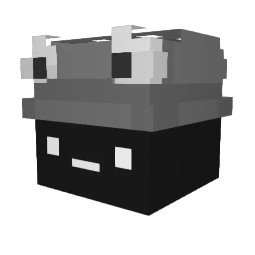 pieronane Minecraft avatar head, 3D render