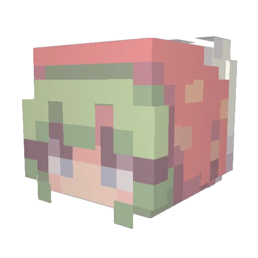 pierozek2137 Minecraft avatar head, 3D render