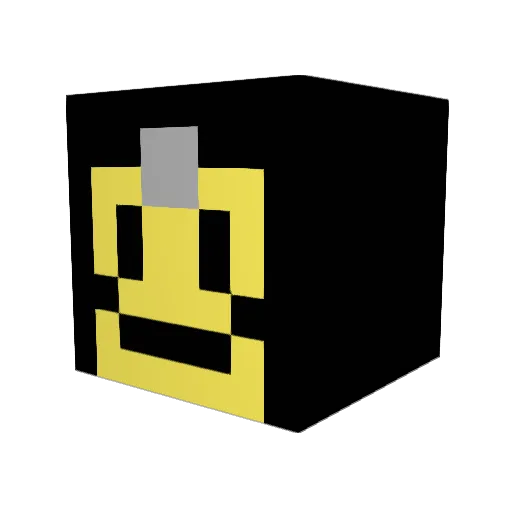 pierreade Minecraft avatar head, 3D render