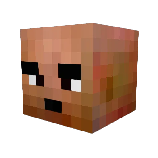 pierresan_ Minecraft avatar head, 3D render