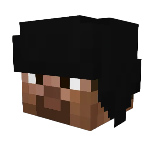 pietrotwelve Minecraft avatar head, 3D render