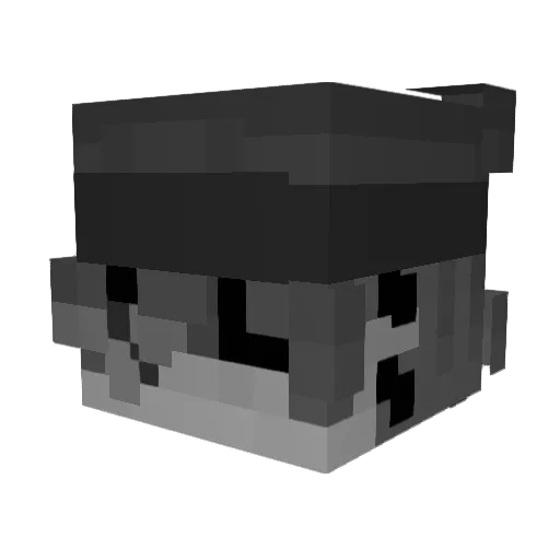 piettroDK Minecraft avatar head, 3D render