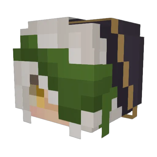 pieux Minecraft avatar head, 3D render