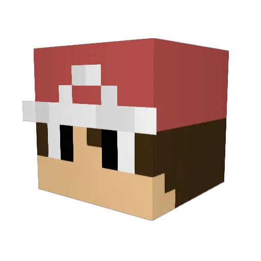 piex123 Minecraft avatar head, 3D render