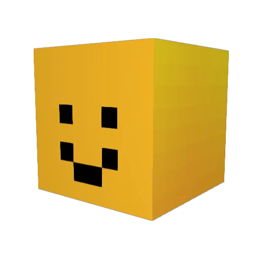 pifheed Minecraft avatar head, 3D render