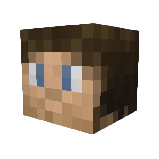 pifro Minecraft avatar head, 3D render