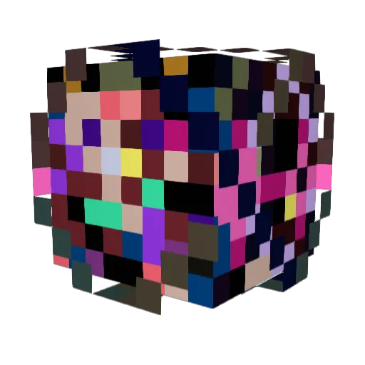 pig1dr Minecraft avatar head, 3D render