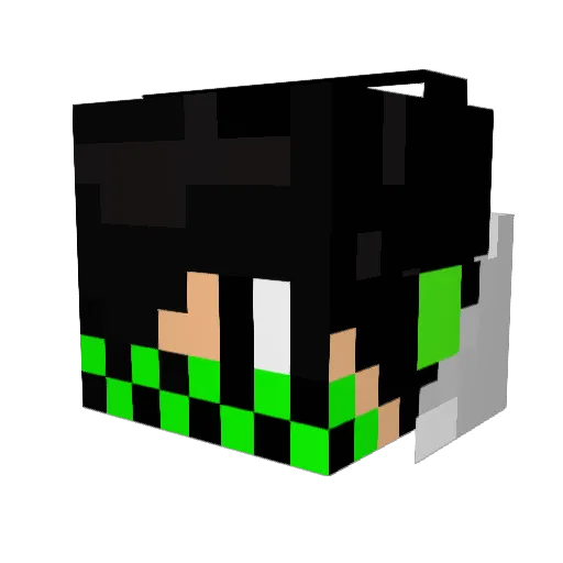 pig_y Minecraft avatar head, 3D render