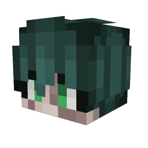 pigeonfloor Minecraft avatar head, 3D render