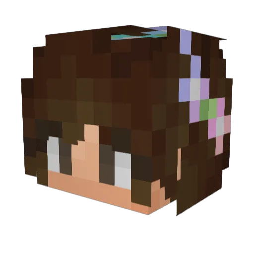piggie575 Minecraft avatar head, 3D render