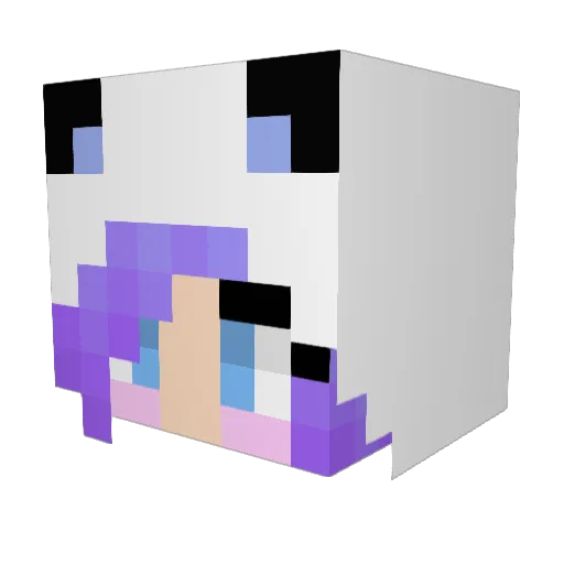 piggy412 Minecraft avatar head, 3D render