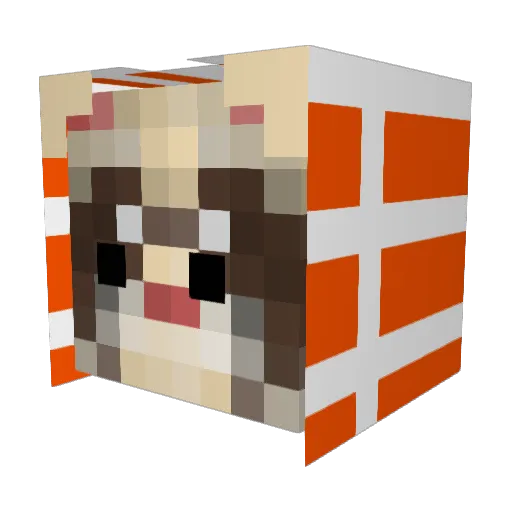 piggyP1 Minecraft avatar head, 3D render