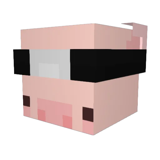 piggy_thepro Minecraft avatar head, 3D render