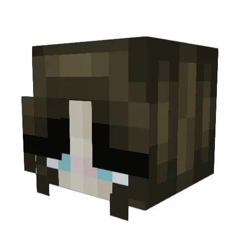 piggybih Minecraft avatar head, 3D render
