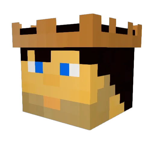 piggyhero_ Minecraft avatar head, 3D render