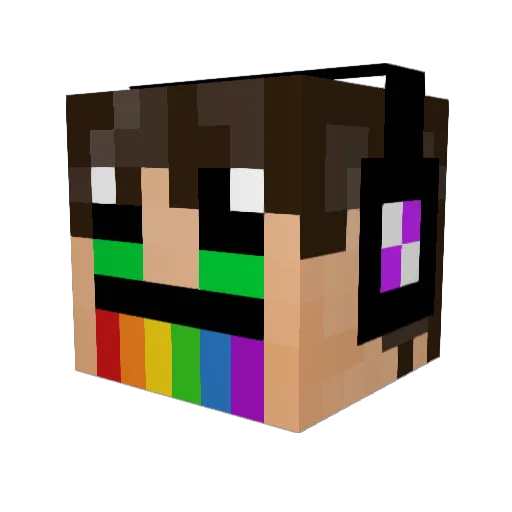 piggyman40 Minecraft avatar head, 3D render