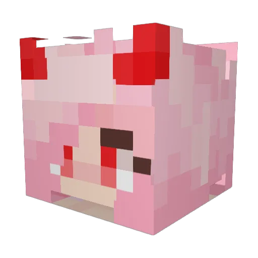 piggypig85 Minecraft avatar head, 3D render