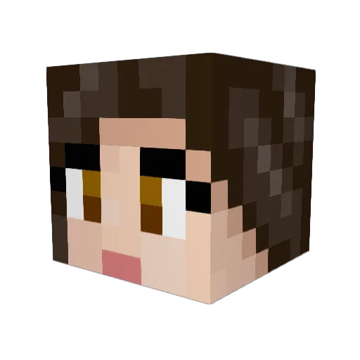 piggyrabbit Minecraft avatar head, 3D render