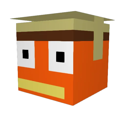 piggyrocks77 Minecraft avatar head, 3D render