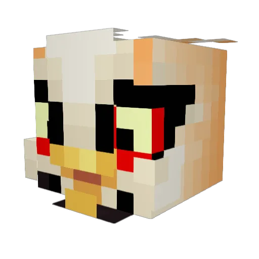 piggyrot Minecraft avatar head, 3D render