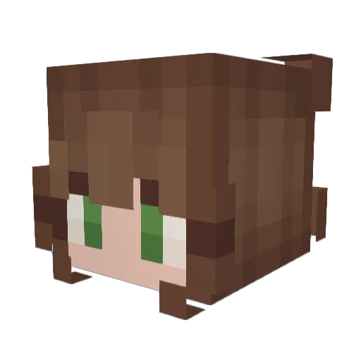 piggysnufflebutt Minecraft avatar head, 3D render