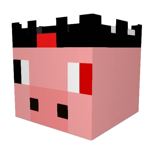 pigkig11 Minecraft avatar head, 3D render
