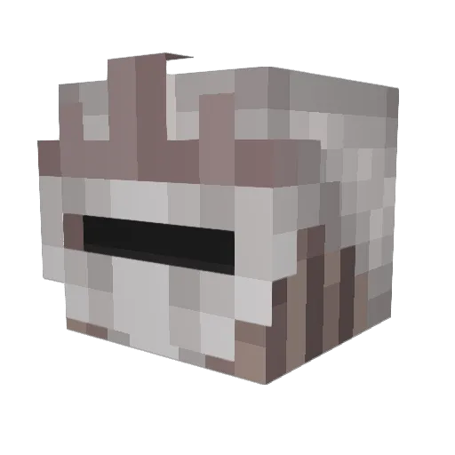 pigland Minecraft avatar head, 3D render