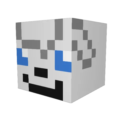 pigpark0706 Minecraft avatar head, 3D render