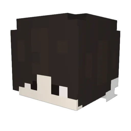pigsilver Minecraft avatar head, 3D render