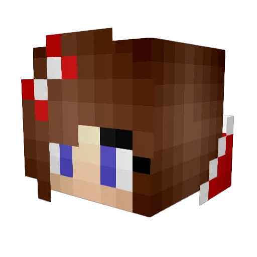 pigsuper Minecraft avatar head, 3D render
