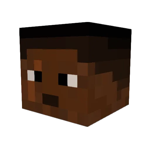 pigszin Minecraft avatar head, 3D render