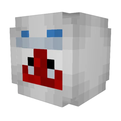 pigtoeslol Minecraft avatar head, 3D render