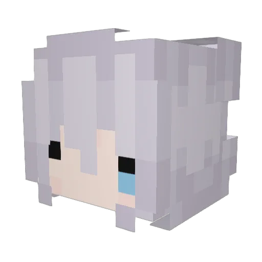 pigwisp Minecraft avatar head, 3D render