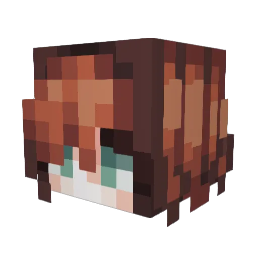 piichi18 Minecraft avatar head, 3D render