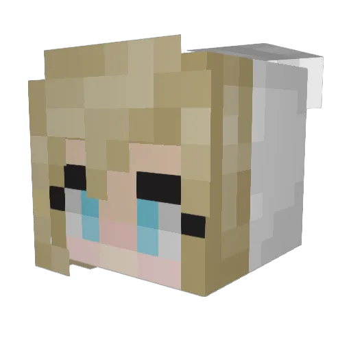 piickll Minecraft avatar head, 3D render