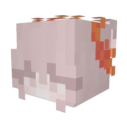 piiechu Minecraft avatar head, 3D render