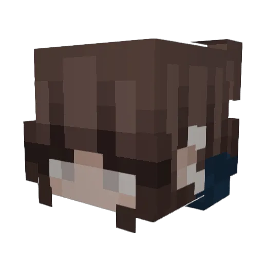piiinggu Minecraft avatar head, 3D render