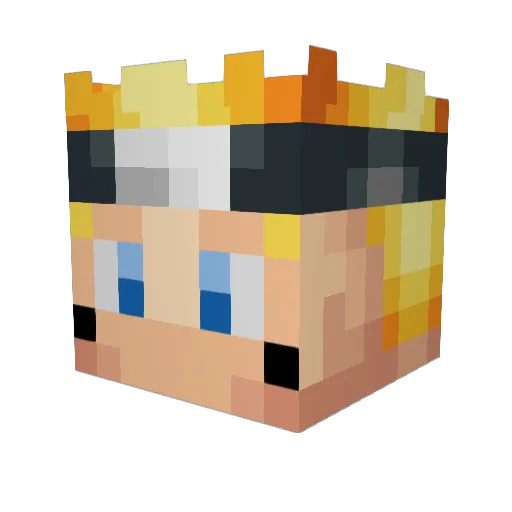 piimapood Minecraft avatar head, 3D render