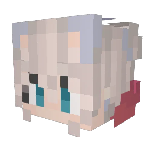 pijiy Minecraft avatar head, 3D render