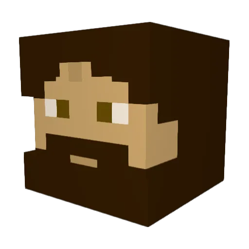 pijoncio Minecraft avatar head, 3D render