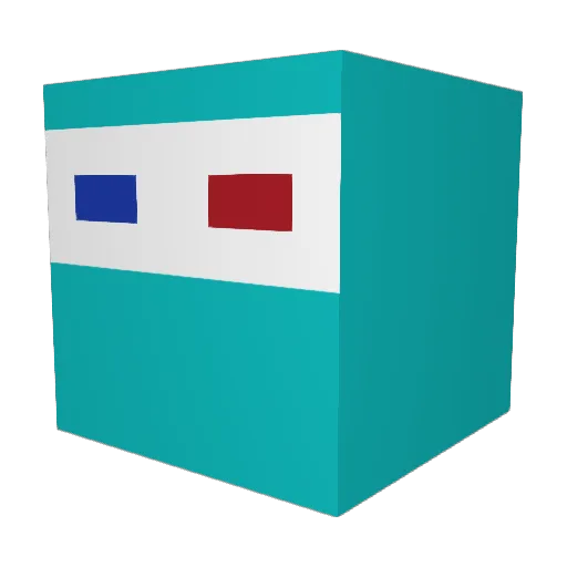 pikaCat2 Minecraft avatar head, 3D render