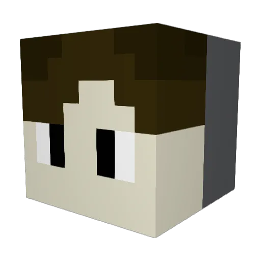 pika_qiu Minecraft avatar head, 3D render