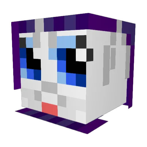 pikaaajew Minecraft avatar head, 3D render