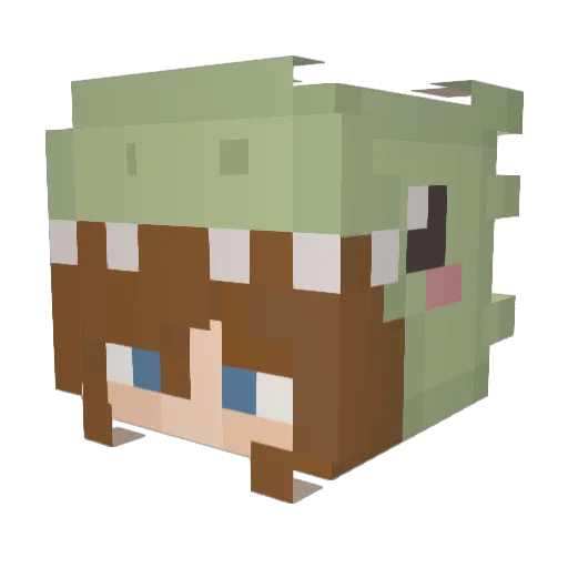 pikaboo155 Minecraft avatar head, 3D render