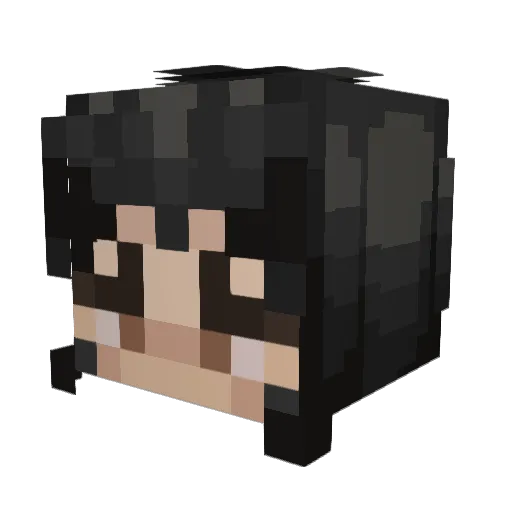 pikaboo420 Minecraft avatar head, 3D render