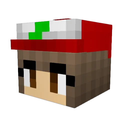 pikabro14 Minecraft avatar head, 3D render