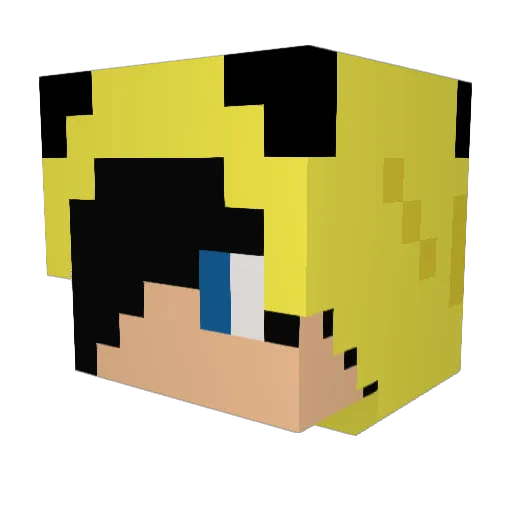 pikachu0903 Minecraft avatar head, 3D render