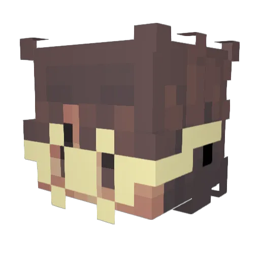 pikachu20123 Minecraft avatar head, 3D render